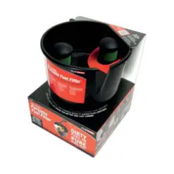 Tratt med vattenavskiljare och filter